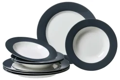 Tafelservice Doppio | 8-teilig | anthrazit