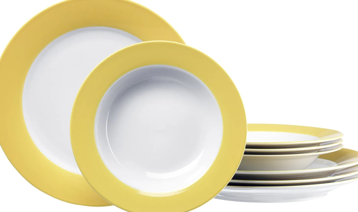 Tafelservice Doppio | 8-teilig | gelb