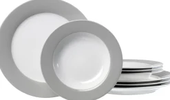 Tafelservice Doppio | 8-teilig | grau