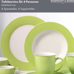Tafelservice Doppio | 8-teilig | grün