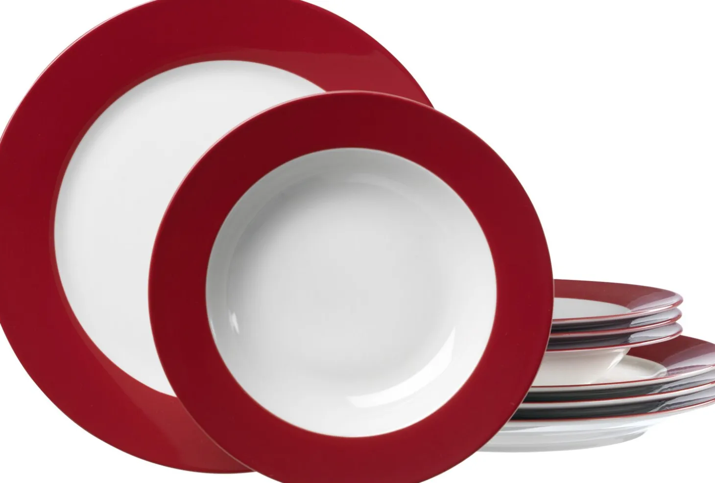 Tafelservice Doppio | 8-teilig | rot
