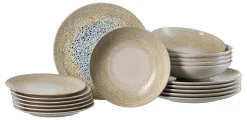Tafelservice Rimini Sand | 18-teilig | grau