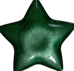 Teller Starlight | 29 cm | grün | sternenförmig