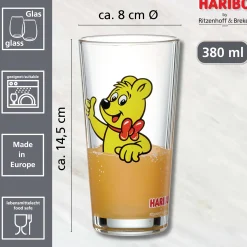 Trinkglas HARIBO Thumbs Up | 380 ml | orange