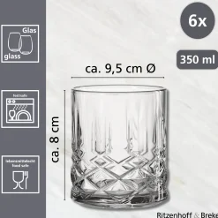 Trinkgläser-Set Capri | 6-teilig | 350 ml