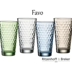 Trinkgläser-Set Favo | 6-teilig | 350 ml