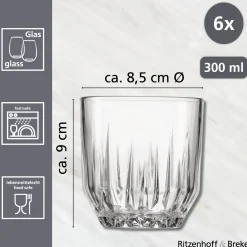 Trinkgläser-Set Palace | 6-teilig | 300 ml