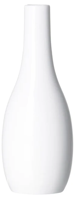 Vase Anna | 7 x 7 x 15 cm | weiss | flaschenförmig