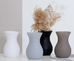Vase Annalena | 12 x 12 x 18 cm | matt schwarz
