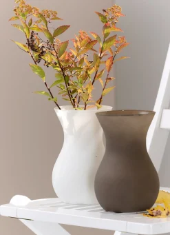 Vase Annalena | 12 x 12 x 18 cm | matt weiss