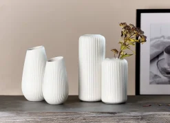 Vase Nora | 9 x 9 x 16 cm | weiss