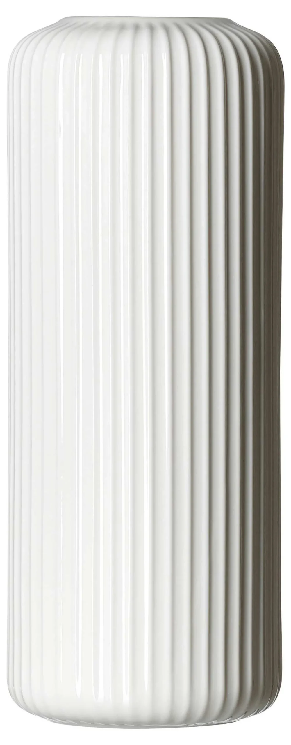 Vase Nora | 9,5 x 9,5 x 24 cm | weiss