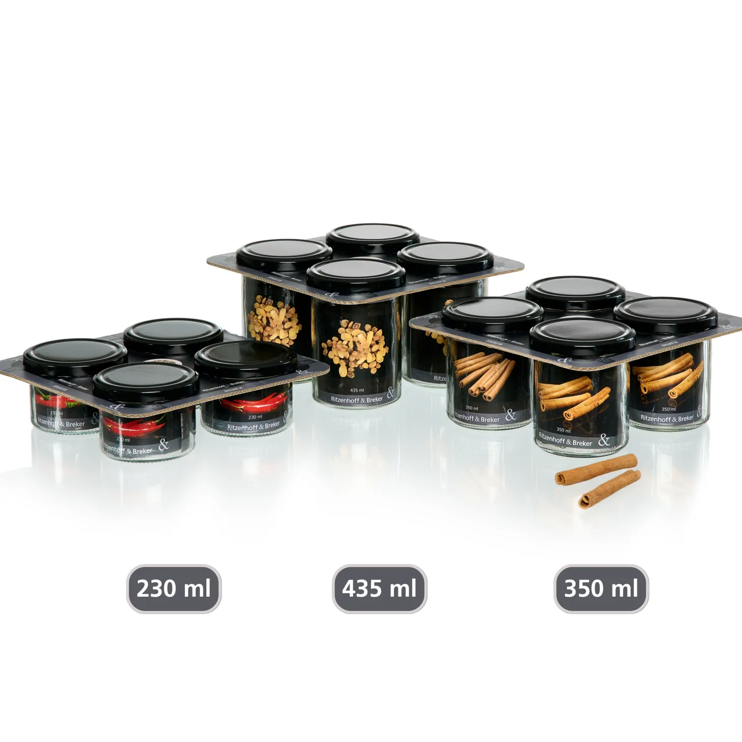 Vorratsgläser-Set Mara | 4-teilig | 230 ml
