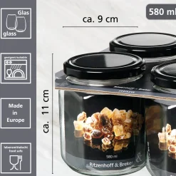 Vorratsgläser-Set Mara | 4-teilig | 580 ml