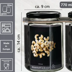 Vorratsgläser-Set Mara | 2-teilig | 770 ml