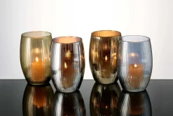 Windlicht Elysia | 14 x 14 x 20 cm | silber